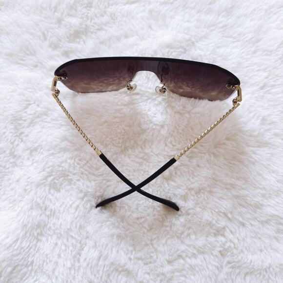 Piper Clear Brown Single-Lens Sunglasses - Picture 9 of 9